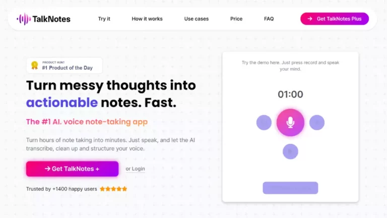Talknotes — ваш найкращий компаньйон із голосовими нагадуваннями