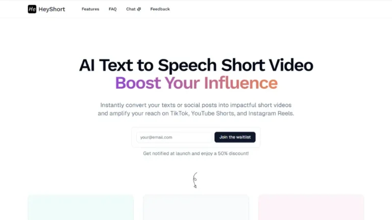 HeyShort – перетворення тексту в короткі відео